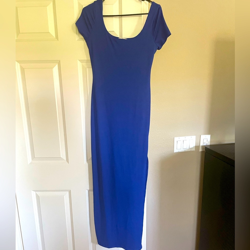 Beautiful blue dress with side split